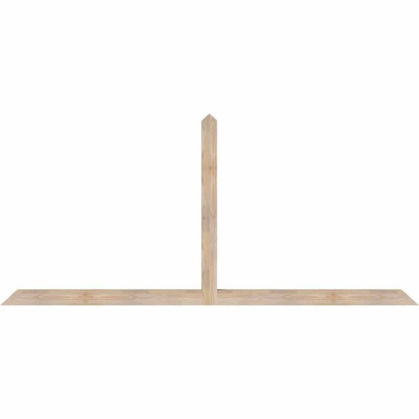Ekena Millwork Portland Smooth Timber Gable Bracket, Douglas Fir, 96"W x 44"H x 3 1/2"D x 3 1/2"F, 11/12 Pitch GBW096X44X0404POR00SDF - main